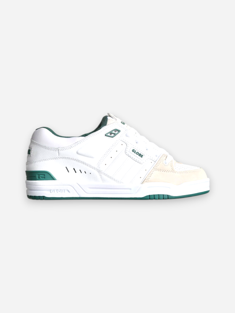 Globe Tilt 11026 White Green Nubuck Synthetic Nubuck