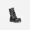 New Rock Boots Black Reactor White Laces M-373-S4