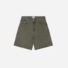 Obey Bigwig Baggy Denim Short Black Olive Wrinkle Wash 172100109