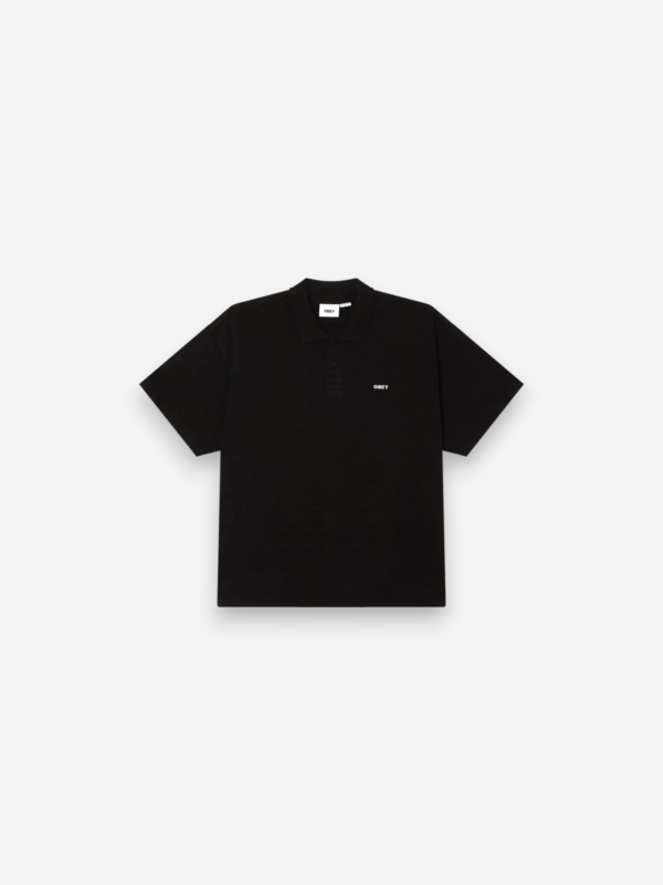 Obey Bold Polo Shirt Pigment Black 131090095