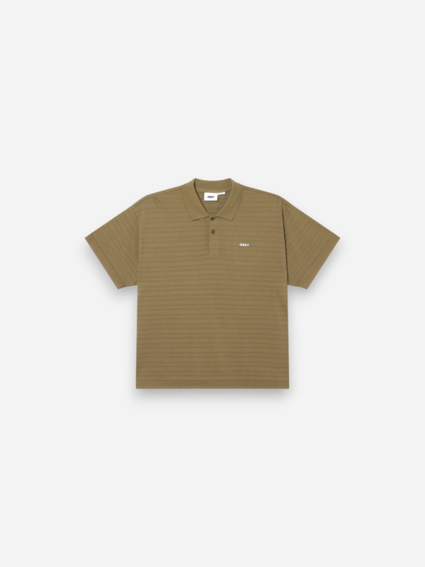 Obey Bold Polo Shirt Pigment Smokey Olive 131090095