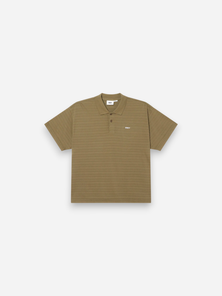 Obey Bold Polo Shirt Pigment Smokey Olive 131090095