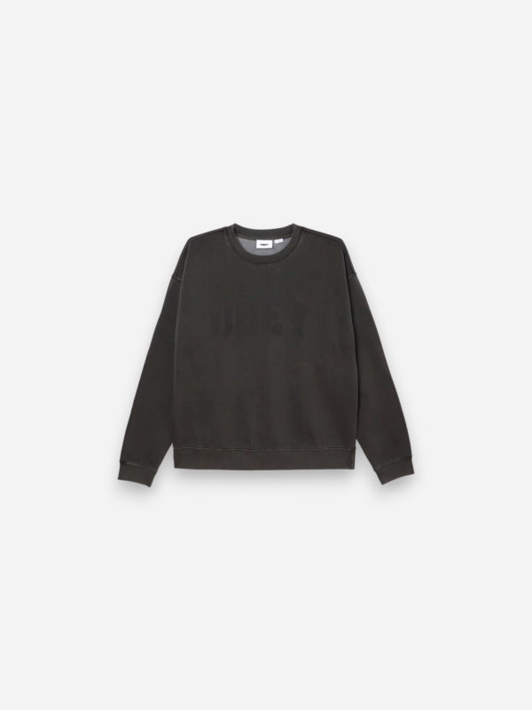 Obey Collegiate Pigment Crew Fleece Pigment Stretch Limo 112480174