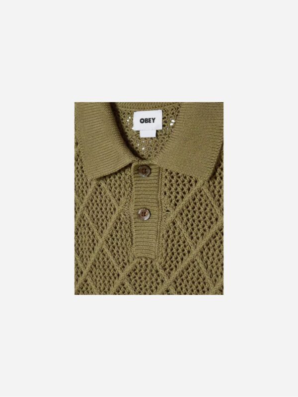Obey Eryk Polo Sweater Mermaid 151000121