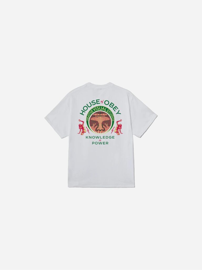 Obey Knowledge Is Power Tee White 165264298