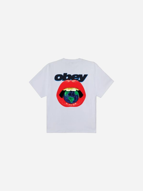Obey Lips Tee White 168024359-WHT-1