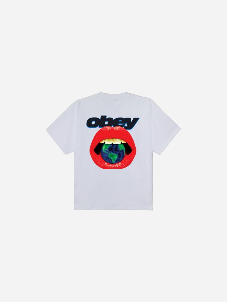 Obey Lips Tee White 168024359-WHT-1