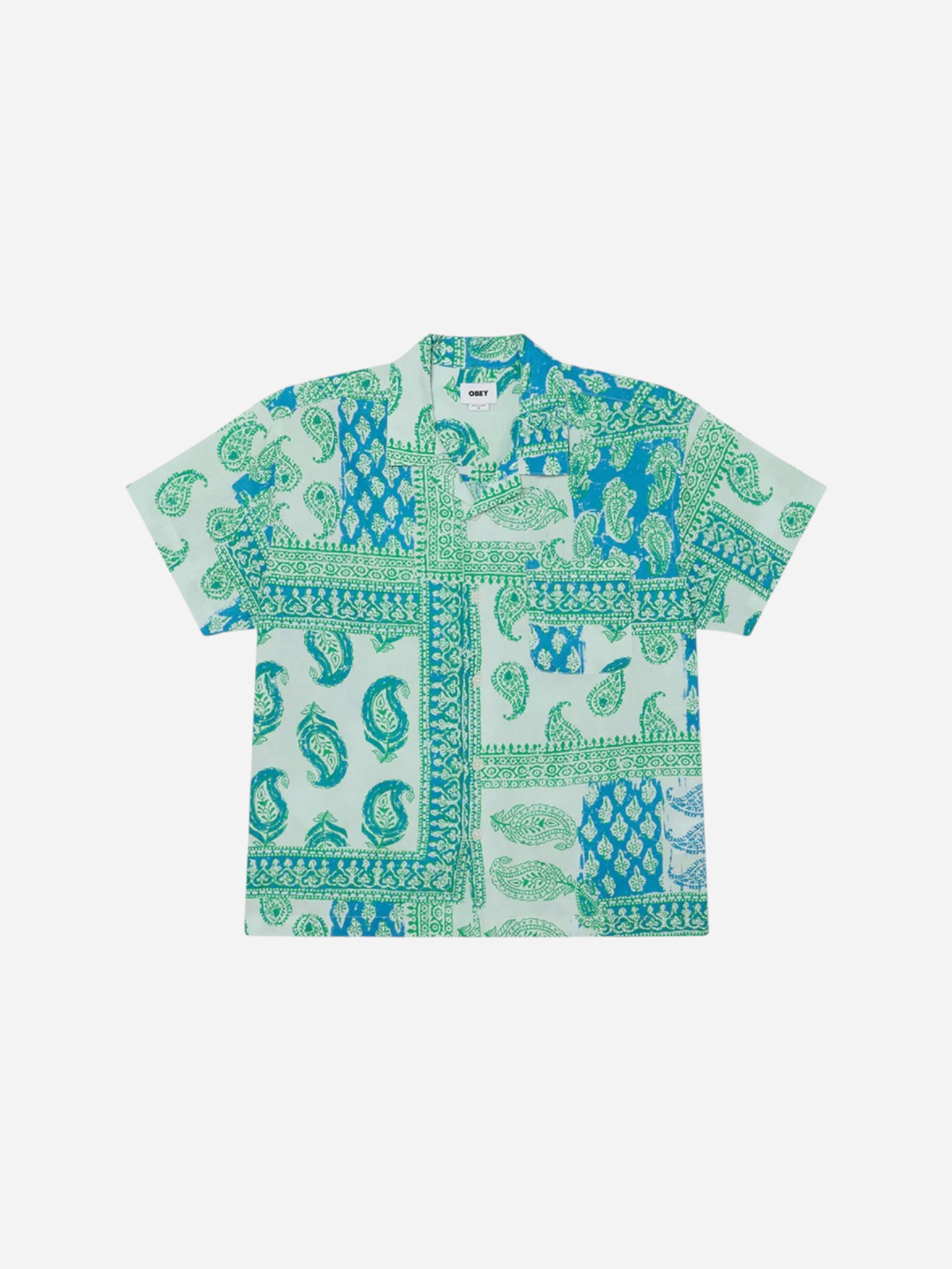 Obey Mayer Woven Delicate Blue Multi 1812104621 (1)