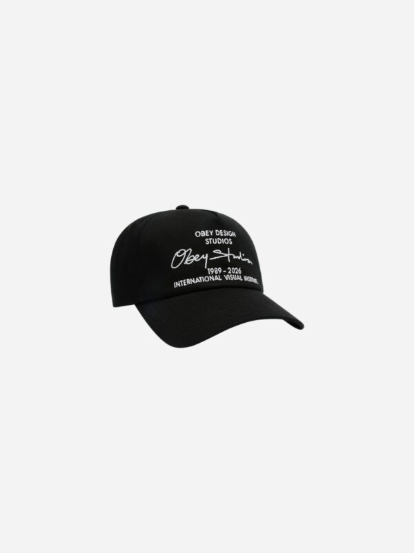 Obey Design Studios 5 Panel Strapback Black 100490151