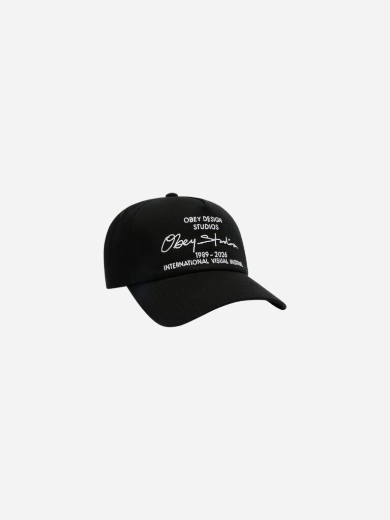 Obey Design Studios 5 Panel Strapback Black 100490151