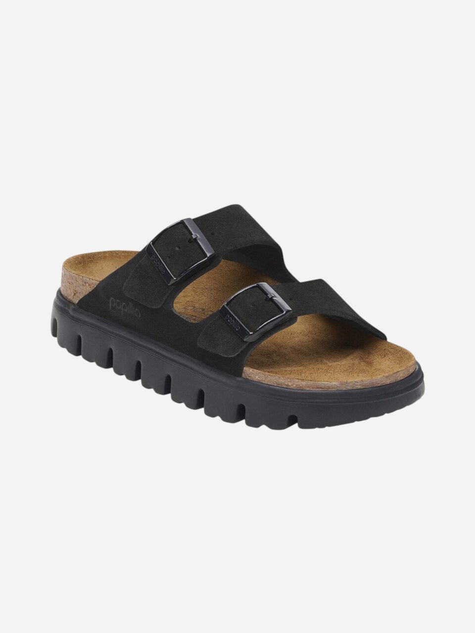 Birkenstock Arizona Chunky Black Suede Leather