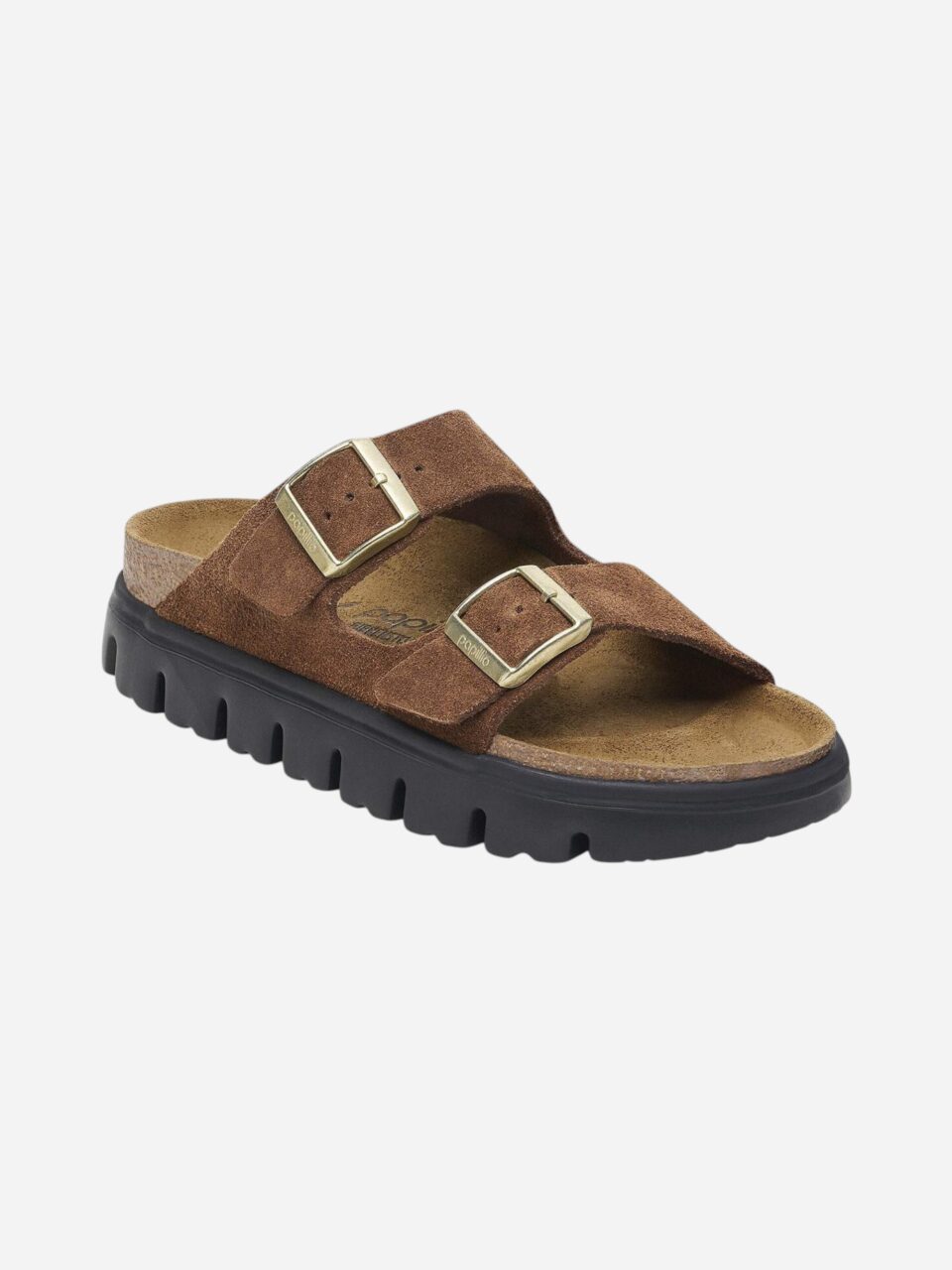 Birkenstock Arizona Chunky Dark Tea Suede Leather