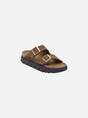 Birkenstock Arizona Chunky Dark Tea Suede Leather