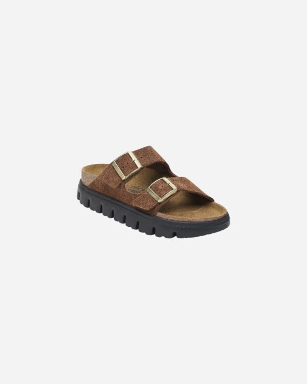 Birkenstock Arizona Chunky Dark Tea Suede Leather