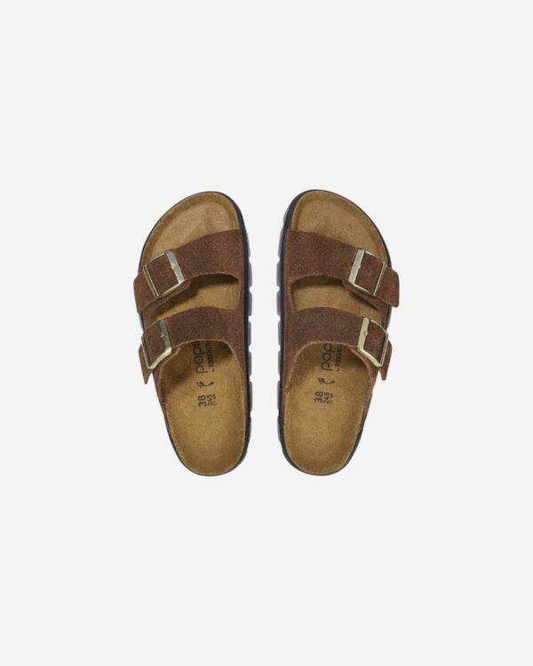Birkenstock Arizona Chunky Dark Tea Suede Leather