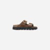 Birkenstock Arizona Chunky Dark Tea Suede Leather