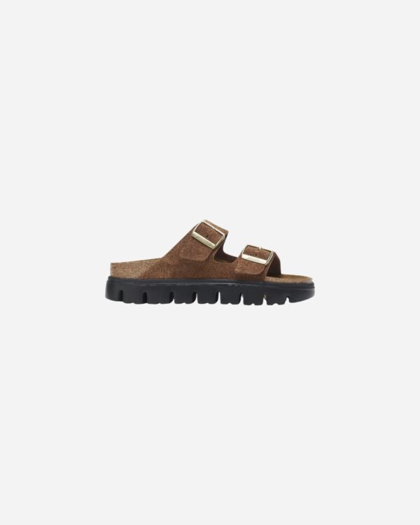 Birkenstock Arizona Chunky Dark Tea Suede Leather