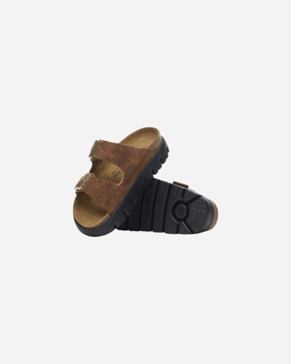 Birkenstock Arizona Chunky Dark Tea Suede Leather