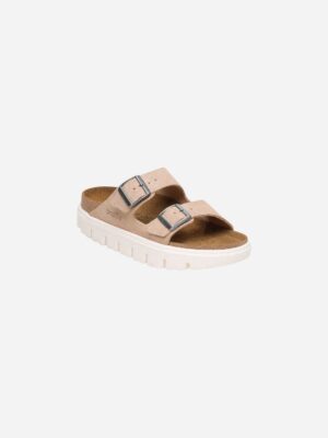 Birkenstock Arizona Chunky Warm Sand Suede Leather