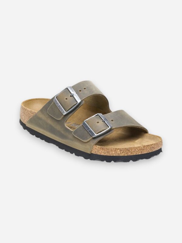 Birkenstock Arizona Faded Khaki Oiled Leather