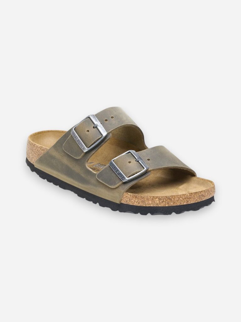 Birkenstock Arizona Faded Khaki Oiled Leather