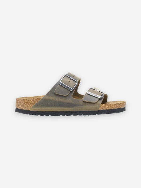 Birkenstock Arizona Faded Khaki Oiled Leather