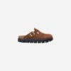 Birkenstock Boston Chunky Dark Tea Suede Leather