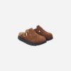 Birkenstock Boston Chunky Dark Tea Suede Leather