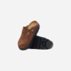 Birkenstock Boston Chunky Dark Tea Suede Leather