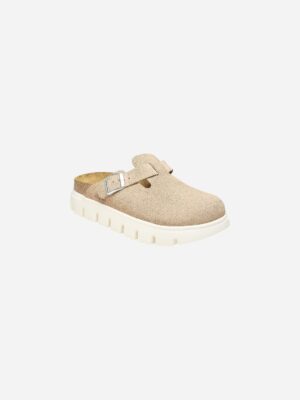 Birkenstock Boston Chunky Warm Sand Suede Leather