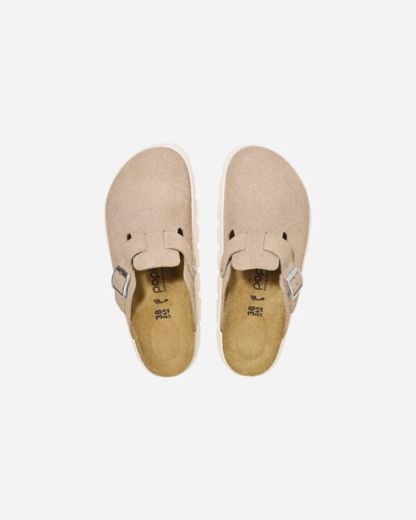 Birkenstock Boston Chunky Warm Sand Suede Leather