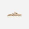 Birkenstock Boston Chunky Warm Sand Suede Leather