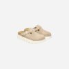Birkenstock Boston Chunky Warm Sand Suede Leather