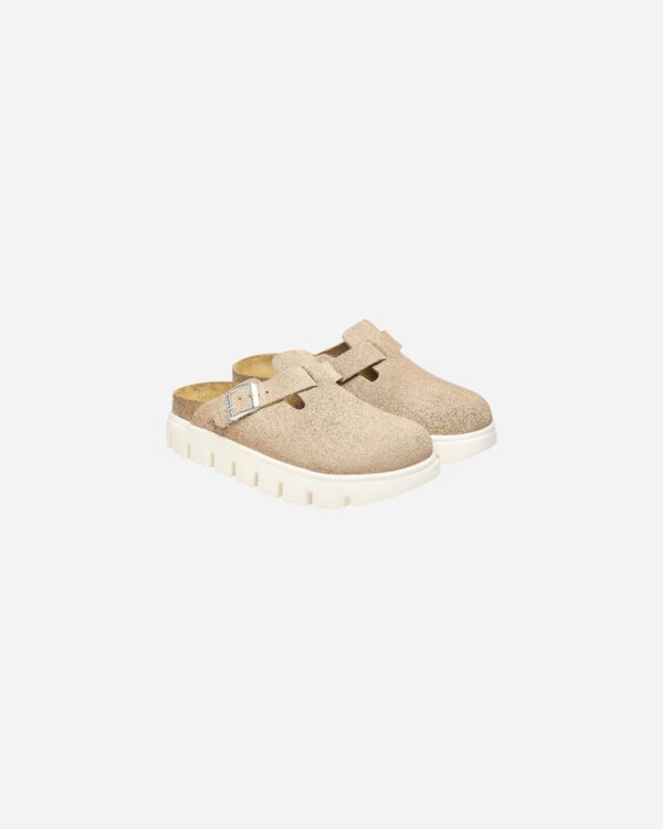 Birkenstock Boston Chunky Warm Sand Suede Leather