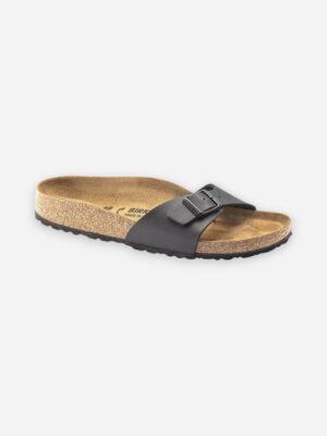 Birkenstock Madrid Black Birko Flor