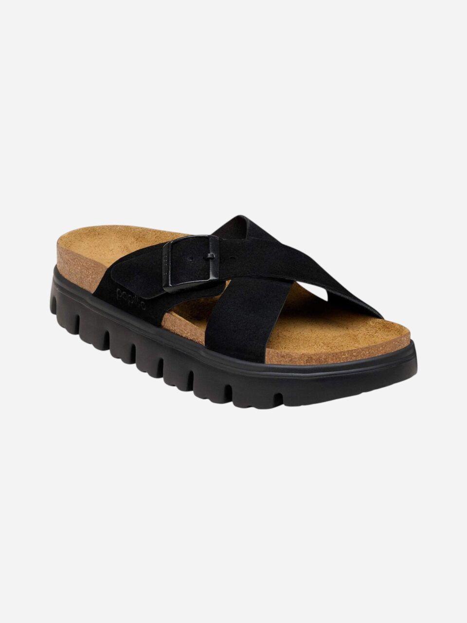 Birkenstock Siena Chunky Black Suede Leather