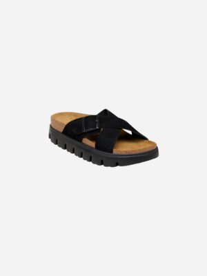 Birkenstock Siena Chunky Black Suede Leather