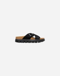 Birkenstock Siena Chunky Black Suede Leather_2