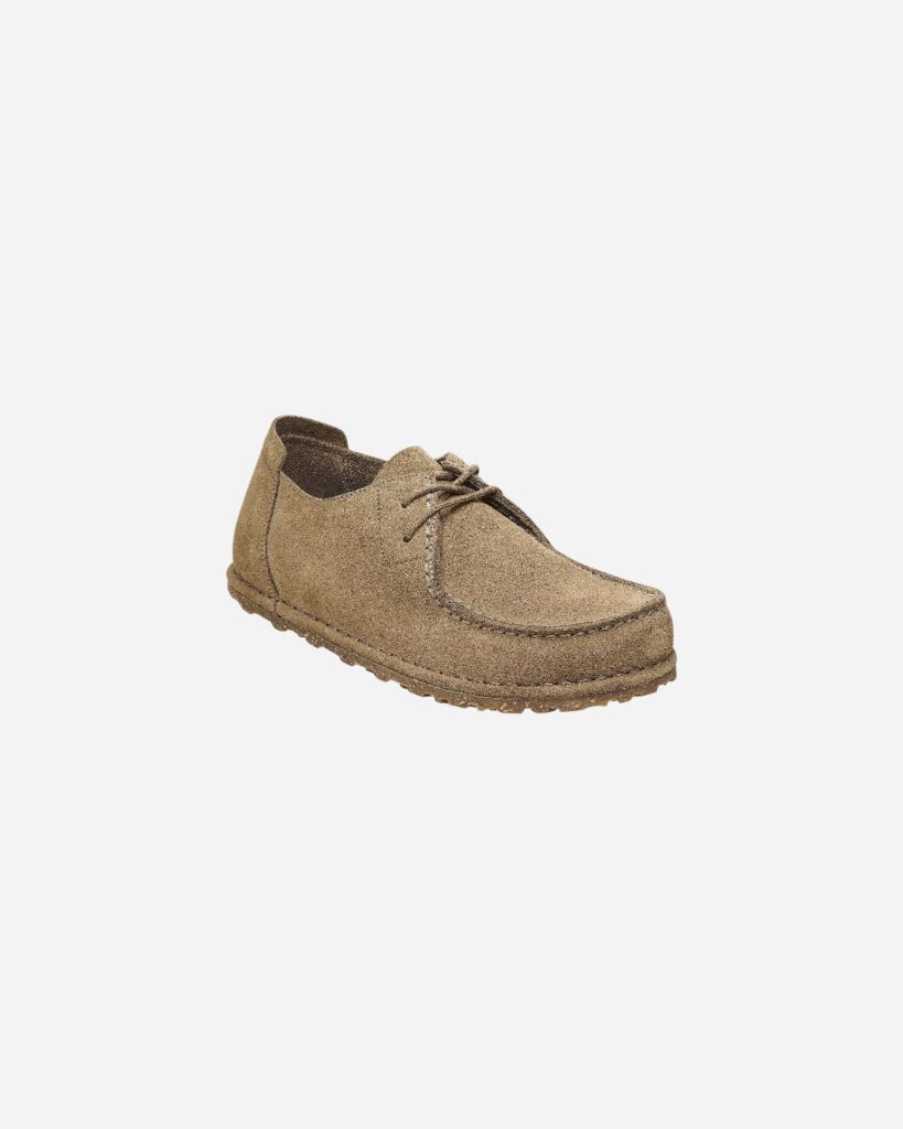 Birkenstock Utti Lace N Gray Taupe Suede Leather