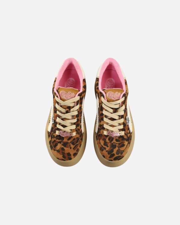 Buffalo Cajo Vegan Suede Nappa Leo Pink White XE08