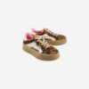 Buffalo Cajo Vegan Suede Nappa Leo Pink White XE08
