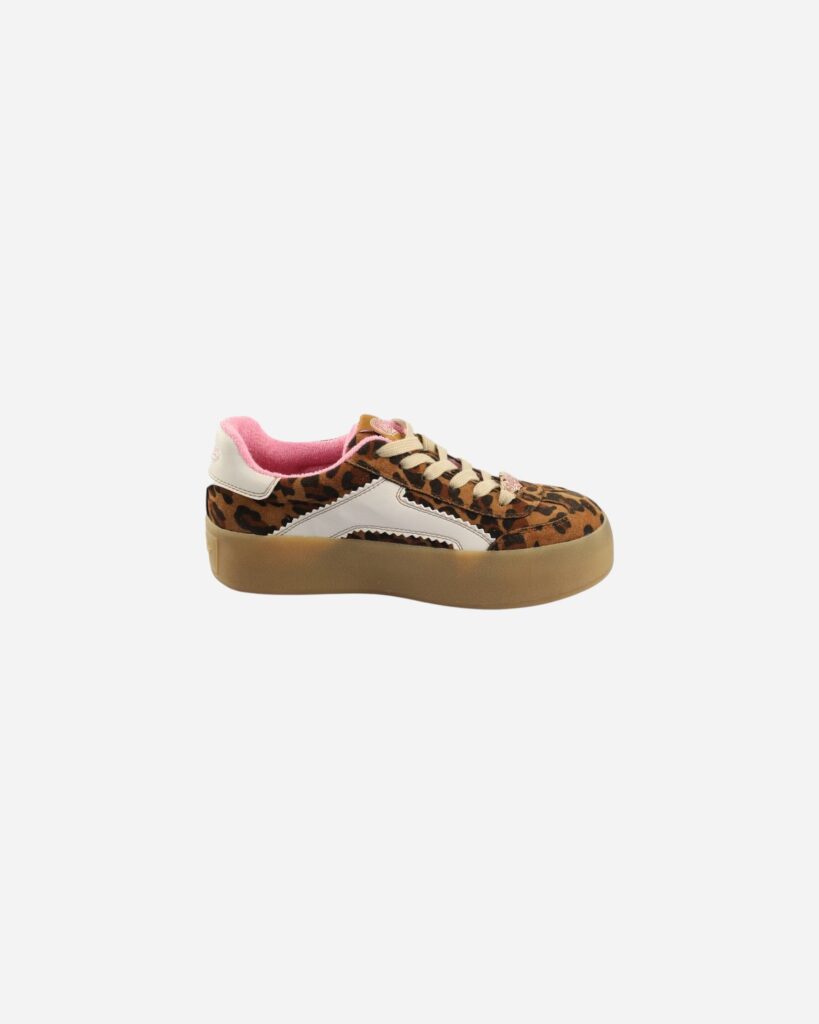 Buffalo Cajo Vegan Suede Nappa Leo Pink White XE08