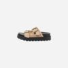 Buffalo Raya Ari Bo Vegan Raffia Cream Black XE08