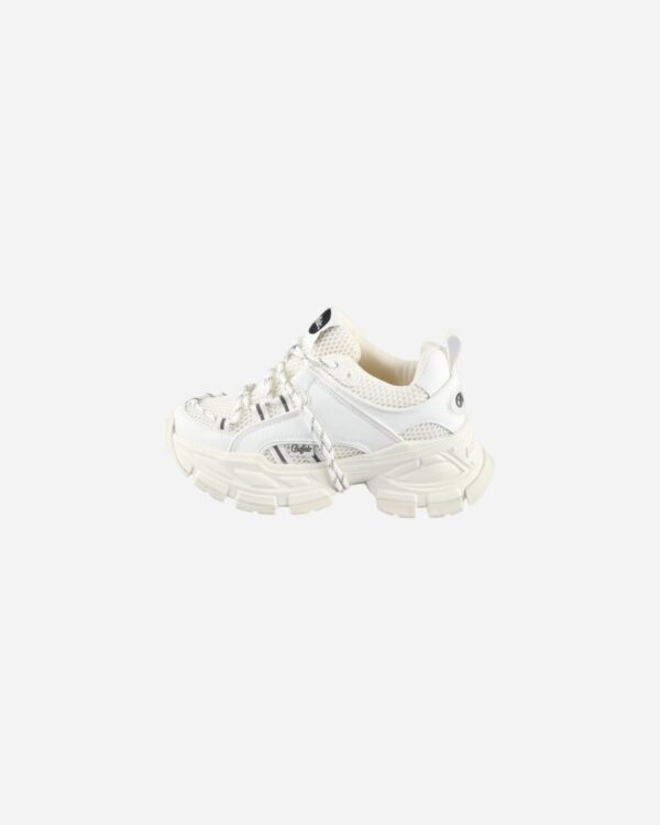 Buffalo Saturn Lace Vegan Nappa Mesh White XE08