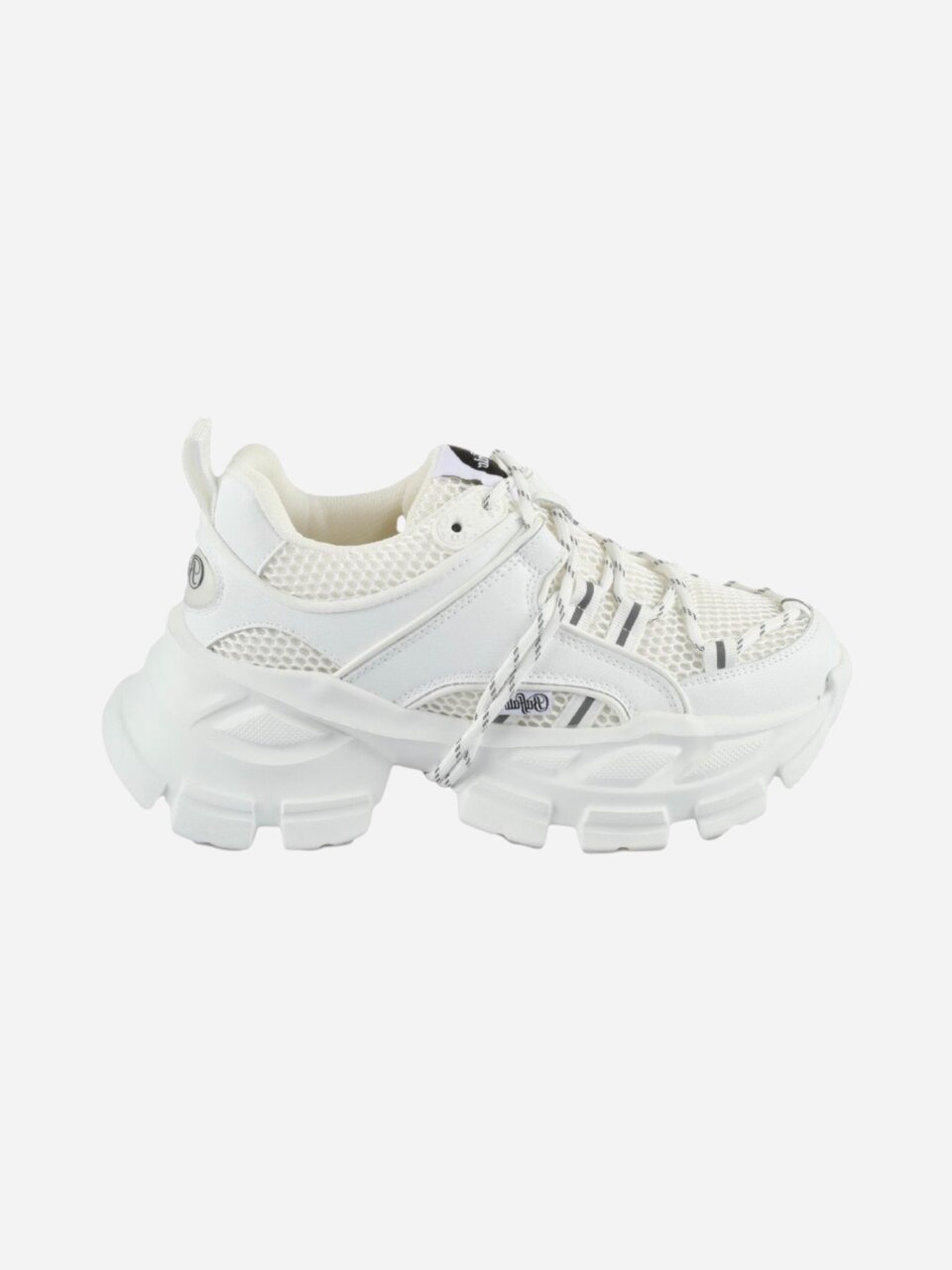 Buffalo Saturn Lace Vegan Nappa Mesh White XE08