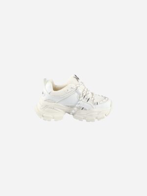 Buffalo Saturn Lace Vegan Nappa Mesh White XE08