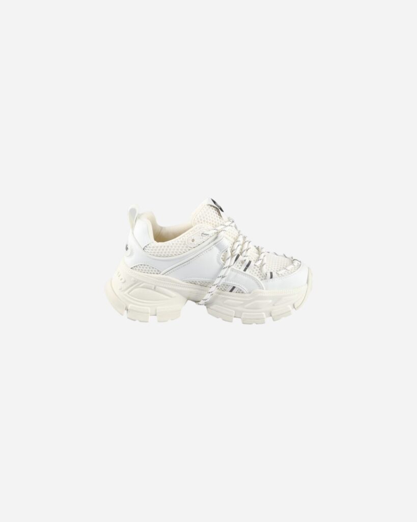 Buffalo Saturn Lace Vegan Nappa Mesh White XE08