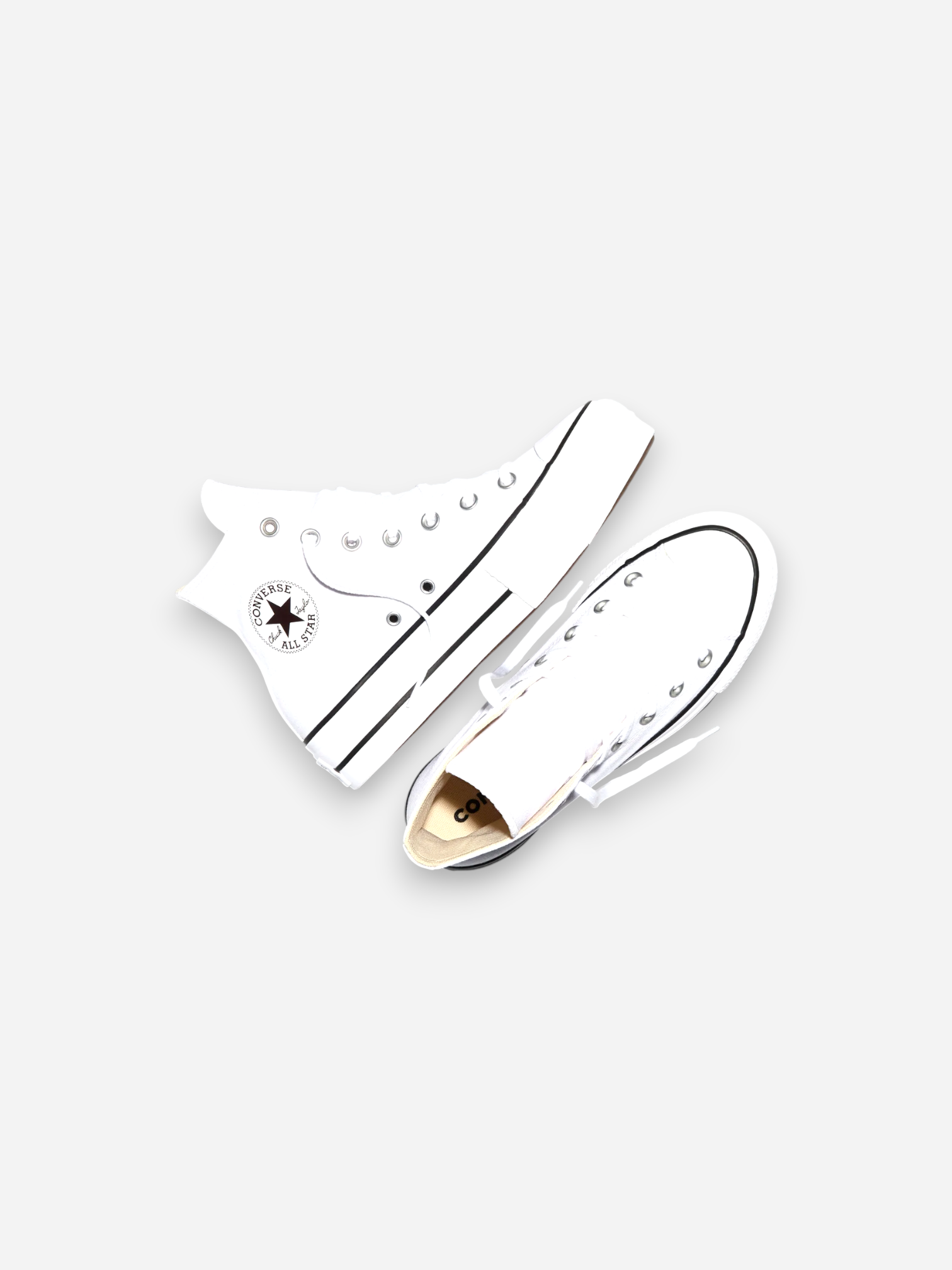Converse CTAS Lift HI White Black White-2