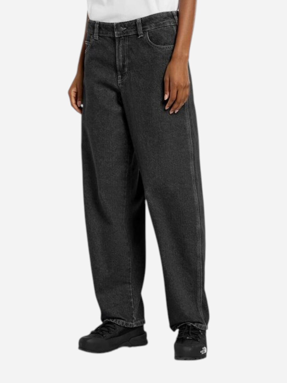 Dickies 958 Baggy Tapered Work Jeans Black Wash Faded