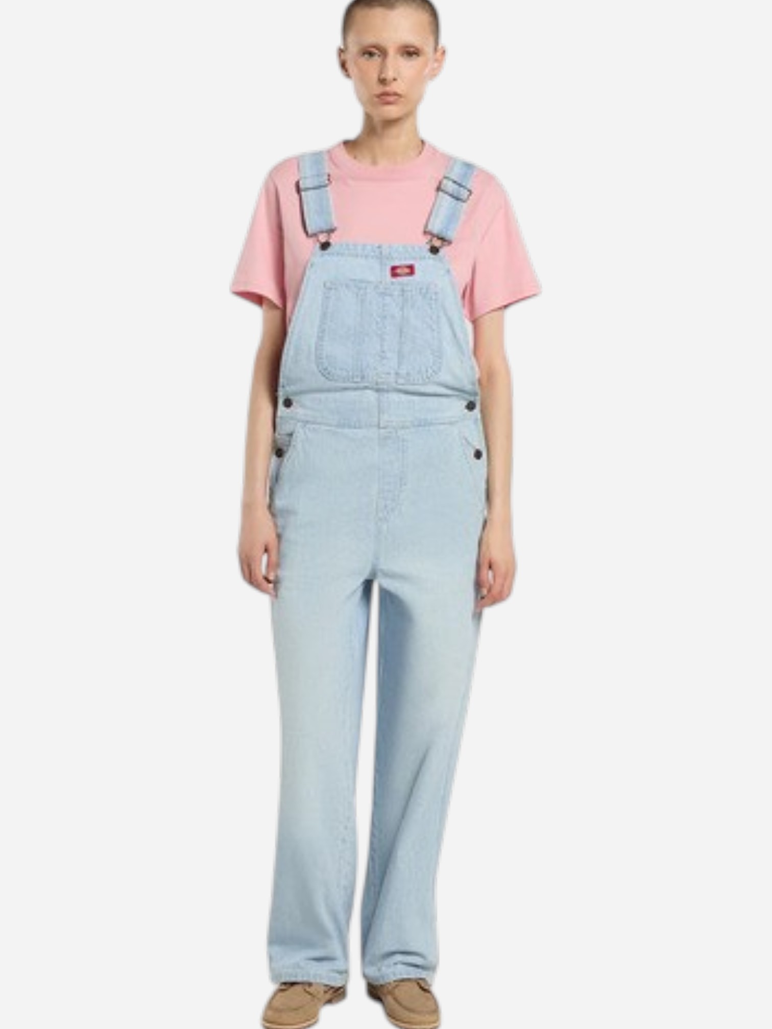 Dickies Loose Denim Bib W Fog Blue2 (1)